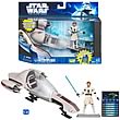 Star Wars Clone Wars Freeco Bike Vehicle and Obi-Wan Kenobi